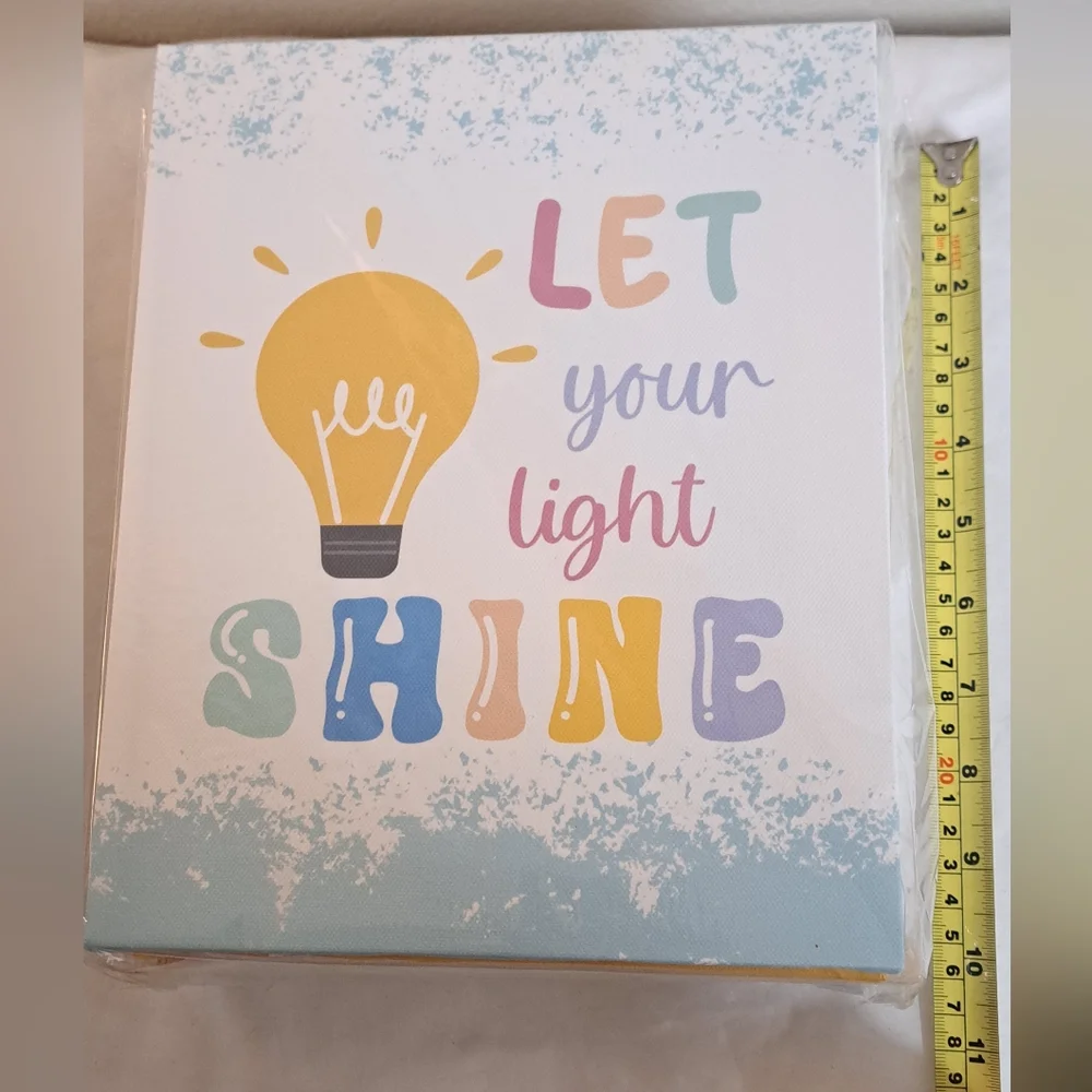 Christian Nursery Wall Art 6pc Canvas Set Kids Room Decor Bible Verse Prints